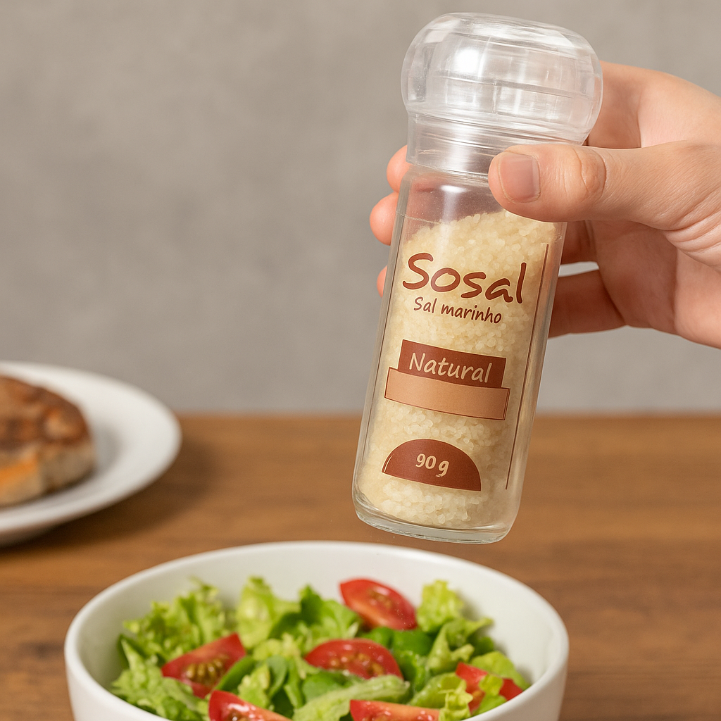 Sal Marinho Natural Cimsal Sosal Moedor Refil Para Uso Diário